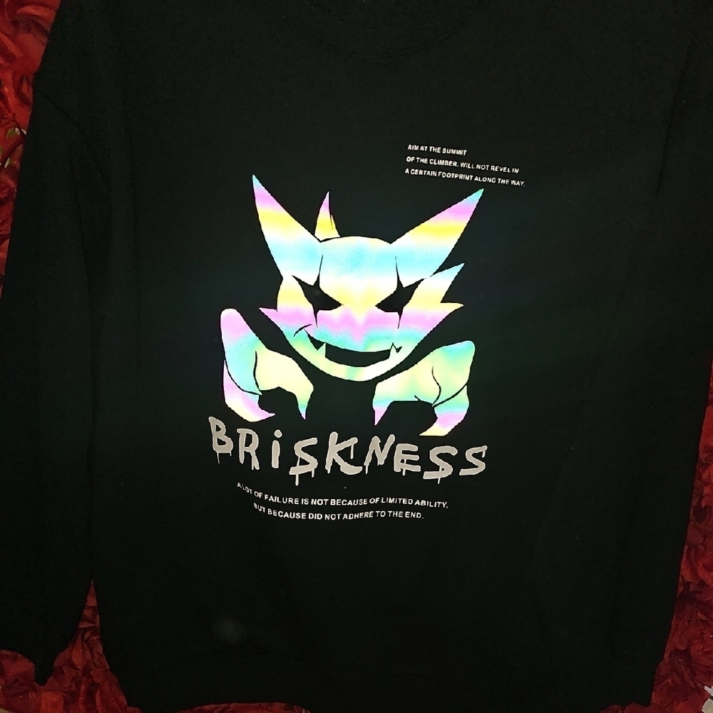Pokemon Briskness Black Graphic Sweatshirt Size XXL